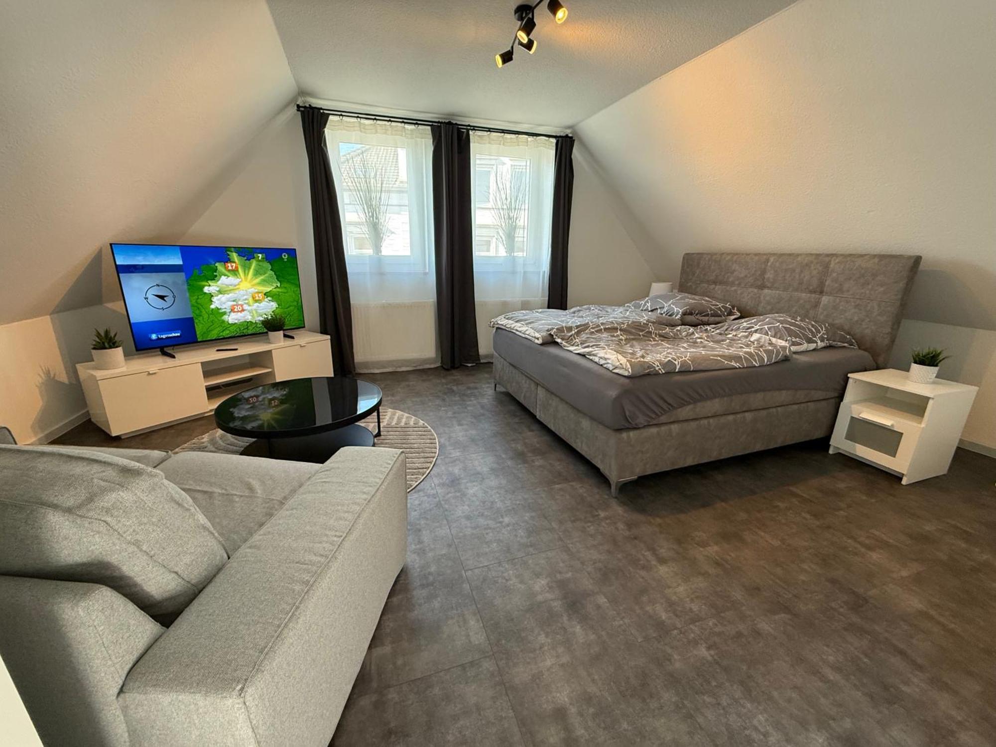 Fachwerkhaus Mit 2 Getrennten Schlafzimmern, Wohnzimmer Und Kueche Bueckeburg Bagian luar foto
