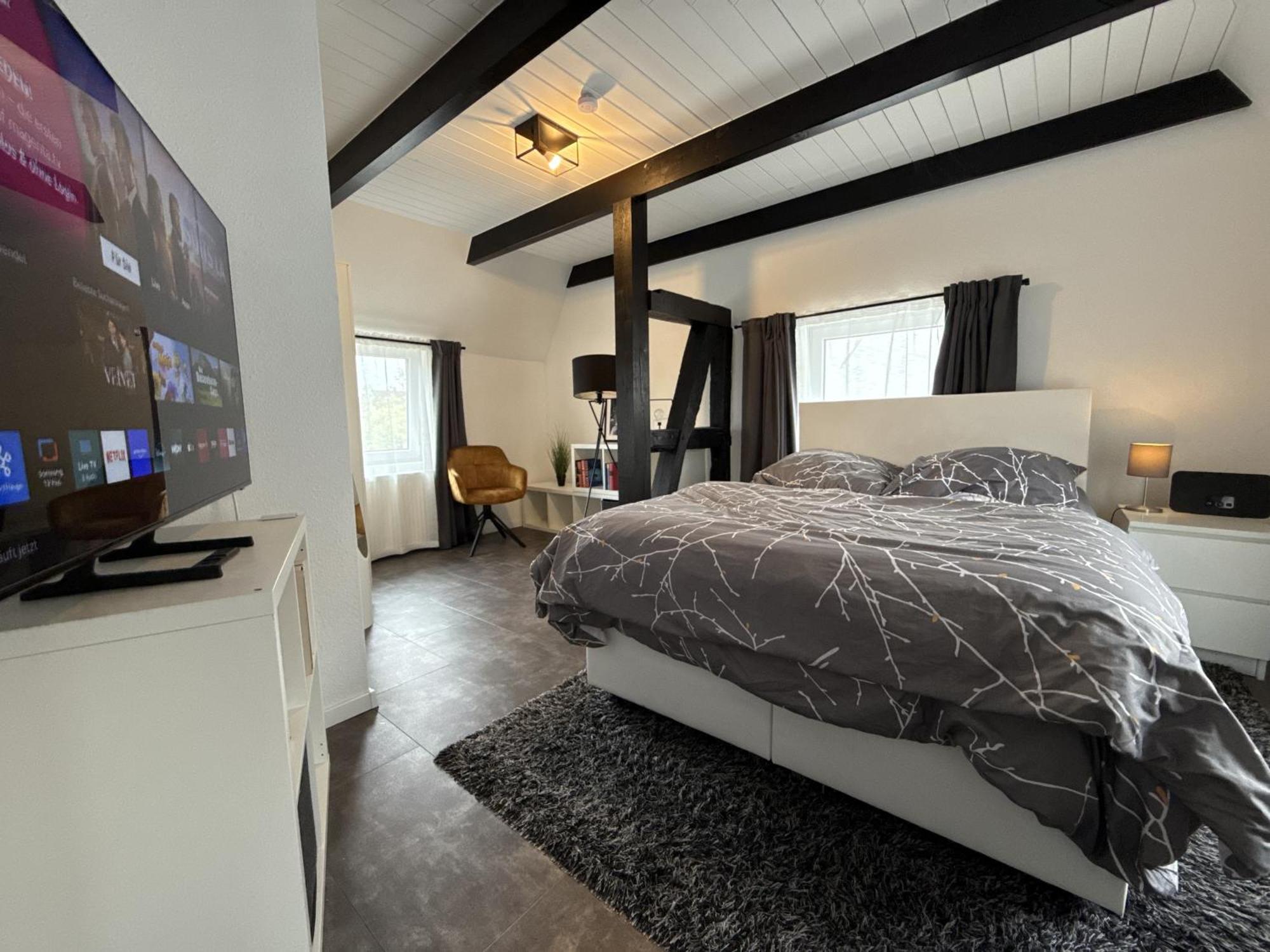Fachwerkhaus Mit 2 Getrennten Schlafzimmern, Wohnzimmer Und Kueche Bueckeburg Bagian luar foto